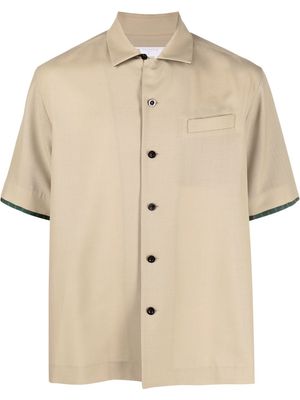 sacai short-sleeve shirt - Neutrals