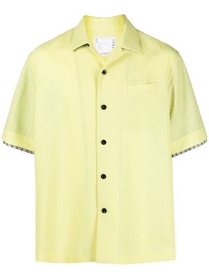 sacai shortsleeved oversized shirt - Yellow