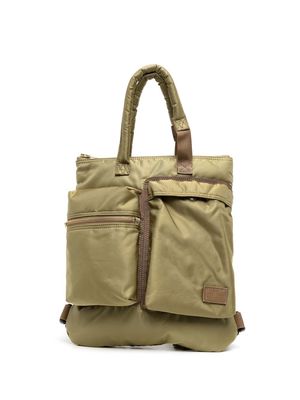 sacai small cargo-pocket backpack - Green