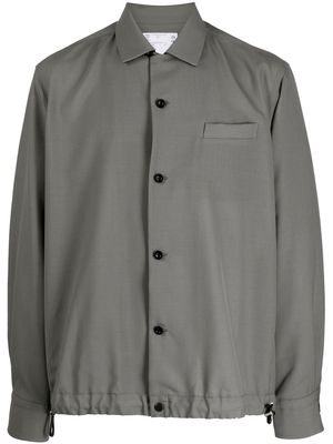 sacai Suiting Long-Sleeve Shirt - Grey