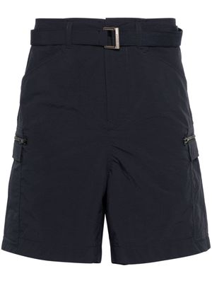 sacai taffeta cargo shorts - Blue