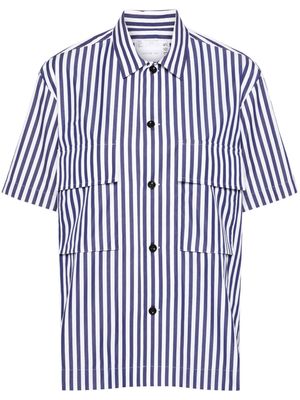 sacai Thomas Mason cotton shirt - Blue