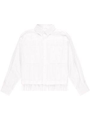 sacai Thomas Mason cotton shirt - White