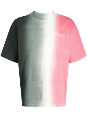 sacai tie dye-print cotton T-shirt - Multicolour