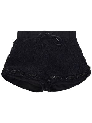 sacai Tweed Shorts - BLACK