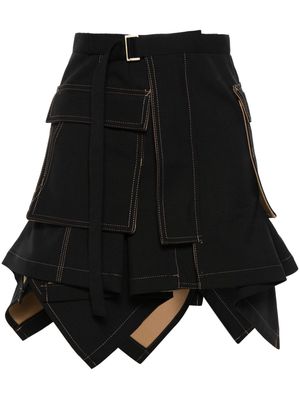 sacai x Carhartt WIP Suiting Bonding skirt - Black