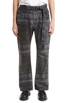 Sacai x Eric Haze Belted Jeans in Black