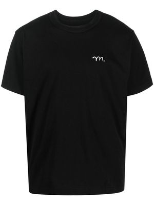 sacai x Madsaki slogan-print T-shirt - Black