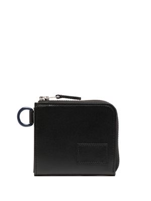 sacai zip around leather wallet - Black