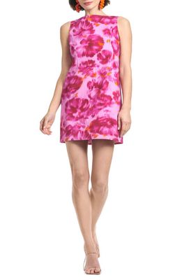 Sachin & Babi Addy Floral Minidress in French Pink Watercolor Floral