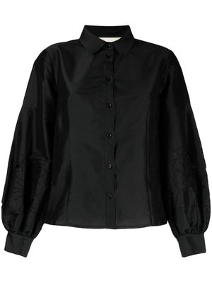 Sachin & Babi Astor satin-finish shirt - Black