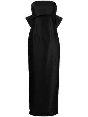 Sachin & Babi Keira bow-detail gown - Black