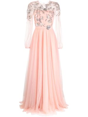 Sachin & Babi Morganite sequin-embellished gown - Pink