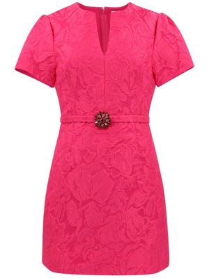 Sachin & Babi Rue floral-lace belted minidress - Pink