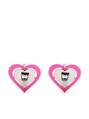 Saf Safu Neon heart-shaped earrings - Silver