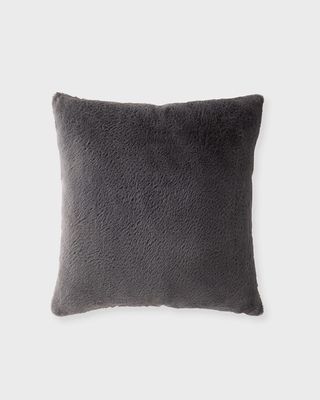 Safari Faux Fur Pillow, 20" Square
