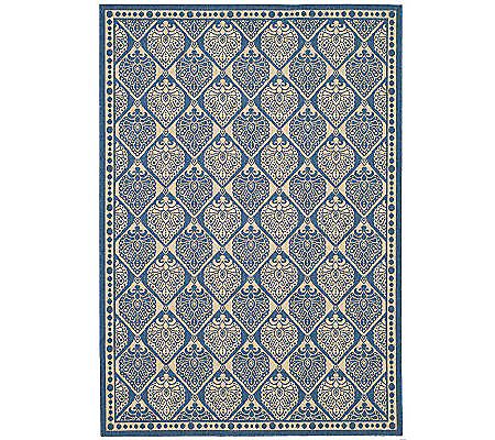 Safavieh Courtyard Teardrop Polypropylene 4' x 7" Rug