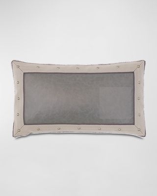 Safford Faux-Leather Decorative Pillow