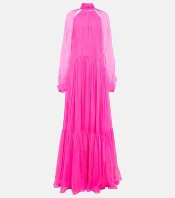 Safiyaa Arielle Beverly silk chiffon gown
