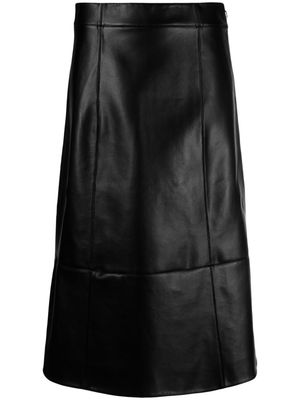 Safiyaa Mathilde A-line midi skirt - Black
