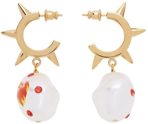 Safsafu Gold Jelly On Fire Earrings