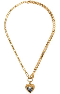 Safsafu SSENSE Exclusive Gold & Blue Eden Love Necklace