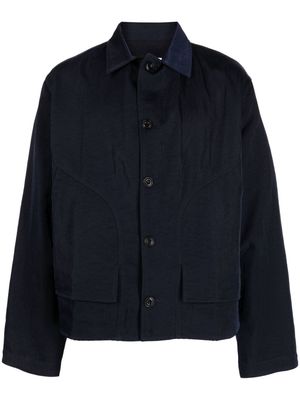SAGE NATION button-up nylon jacket - Blue
