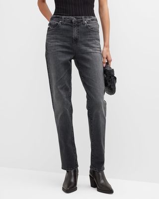 Saige High-Rise Straight Ankle Jeans
