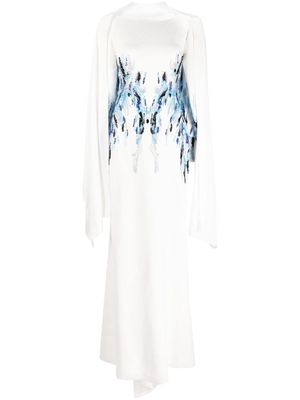 Saiid Kobeisy bead-embellished maxi dress - White