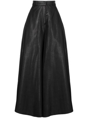 Saiid Kobeisy brocade wide-leg trousers - Black