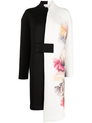 Saiid Kobeisy colour-block floral-print jacket - Black