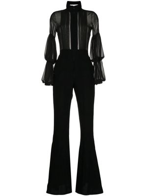 Saiid Kobeisy draped-sleeve jumpsuit - Black