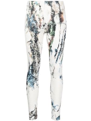 Saiid Kobeisy graphic-print sequin embellished leggings - Multicolour