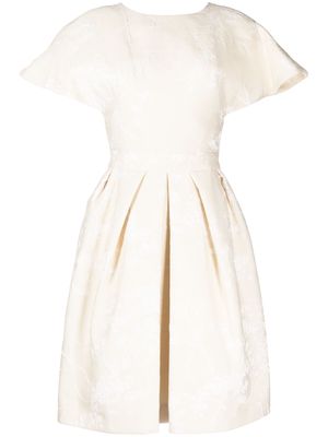 Saiid Kobeisy knee-length flared dress - White
