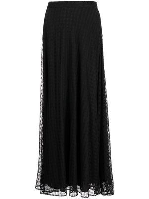 Saiid Kobeisy lace A-line skirt - Black
