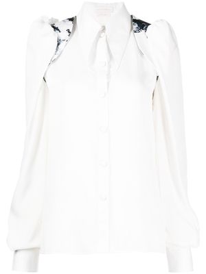 Saiid Kobeisy oversized pointed collar shirt - White