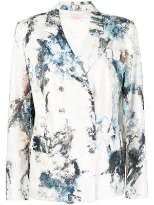 Saiid Kobeisy sequin-embellished double-breasted blazer - Multicolour