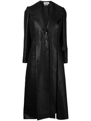 Saiid Kobeisy wide-lapel coat - Black