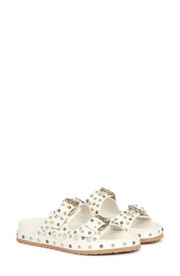 SAINT G Chloe Slide Sandal in White