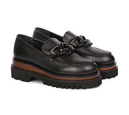 Saint G Leather Heels Moccasins - Paloma