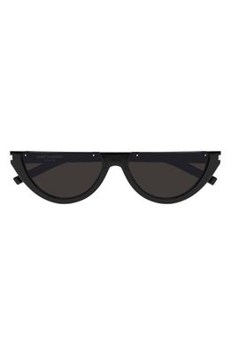 Saint Laurent 54mm Geometric Sunglasses in Black