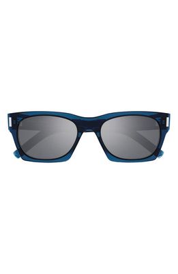 Saint Laurent 54mm Rectangular Sunglasses in Blue