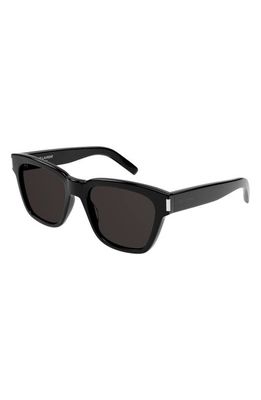 Saint Laurent 54mm Square Sunglasses in Black