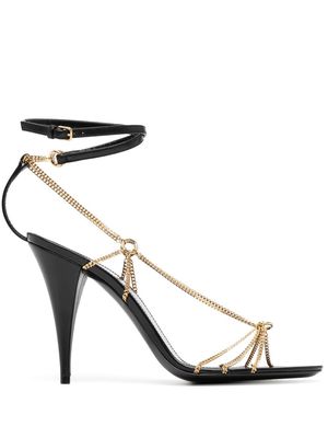 Saint Laurent 90mm open-toe heeled sandals - Black