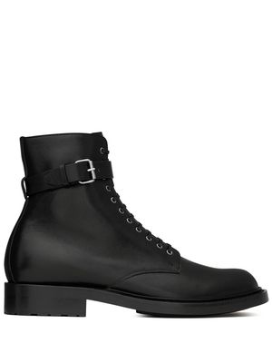 Saint Laurent Army 20mm buckle boots - Black