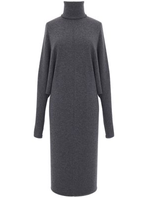 Saint Laurent batwing-sleevees knitted dress - Grey