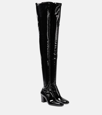 Saint Laurent Betty vinyl over-the-knee boots