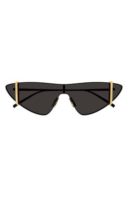 Saint Laurent Boutique Exclusive Shield Sunglasses in Black