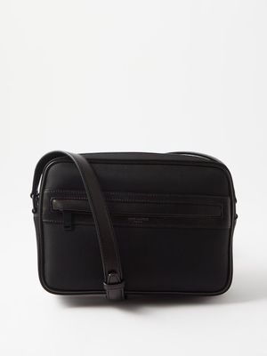 Saint Laurent - Camp Recycled-nylon Leather-trim Camera Bag - Mens - Black