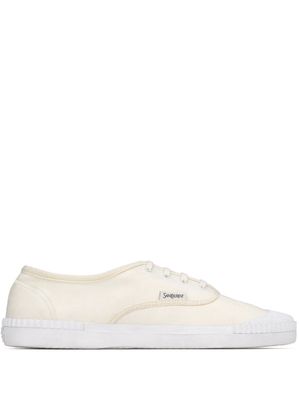 Saint Laurent canvas low-top sneakers - White